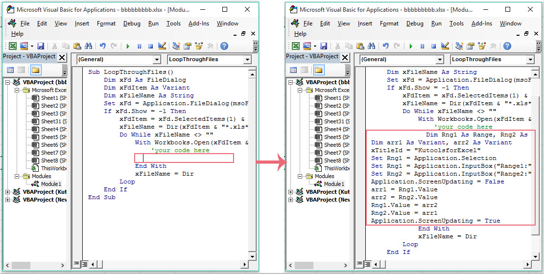 Chạy mã macro khi tệp Excel đươc mở, đóng hoặc kích hoạt sheets cụ thể trong Excel